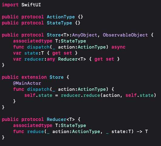 swift redux protocols